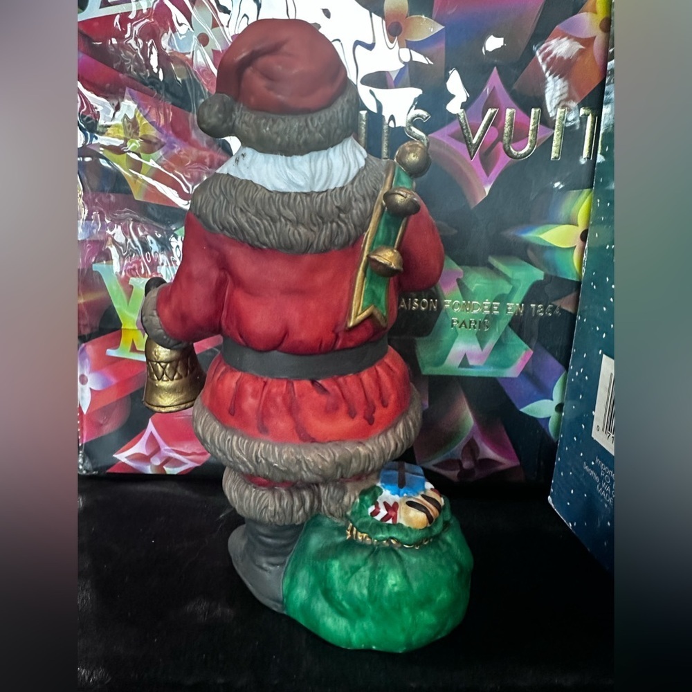 Traditions Santa figurine with bell and toys​ NWT​​ - Picture 2 of 8